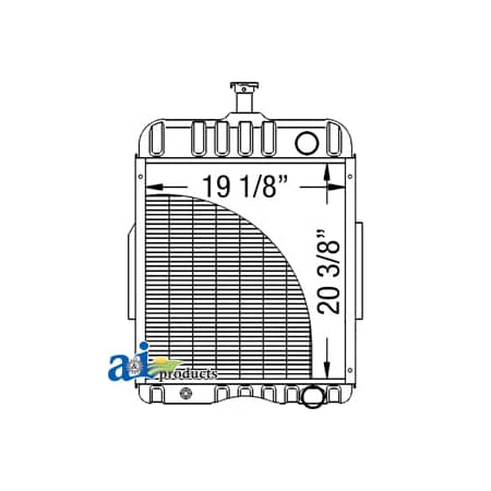 A & I Products Radiator 33" x23" x10.5" A-396352R91